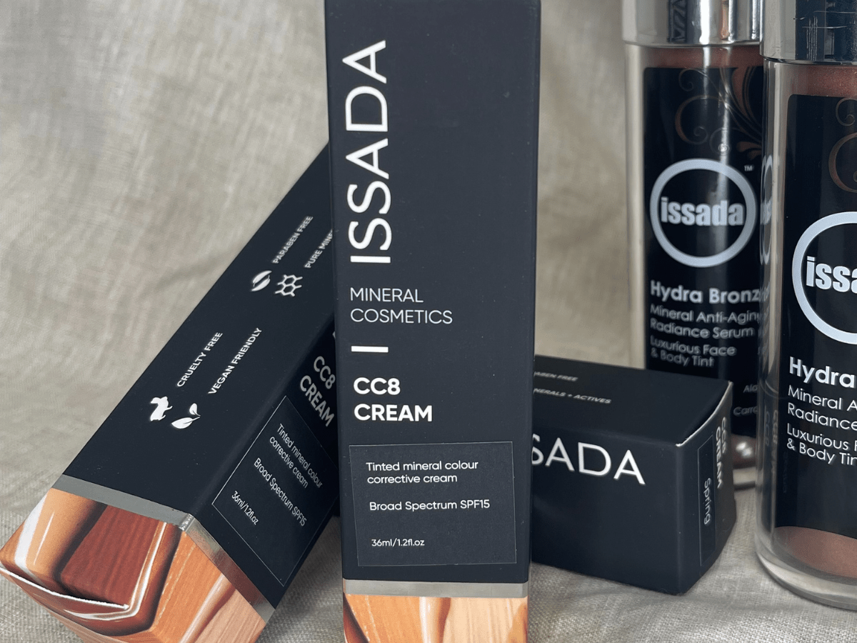 4 ISSADA’S CC8 Cream and Hydra Bronze Mineral Tint